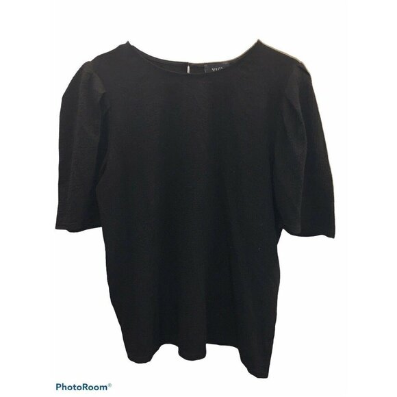 VICI Short Sleeve Blouse Pleated Sleeves GORGEOUS - Picture 2 of 6